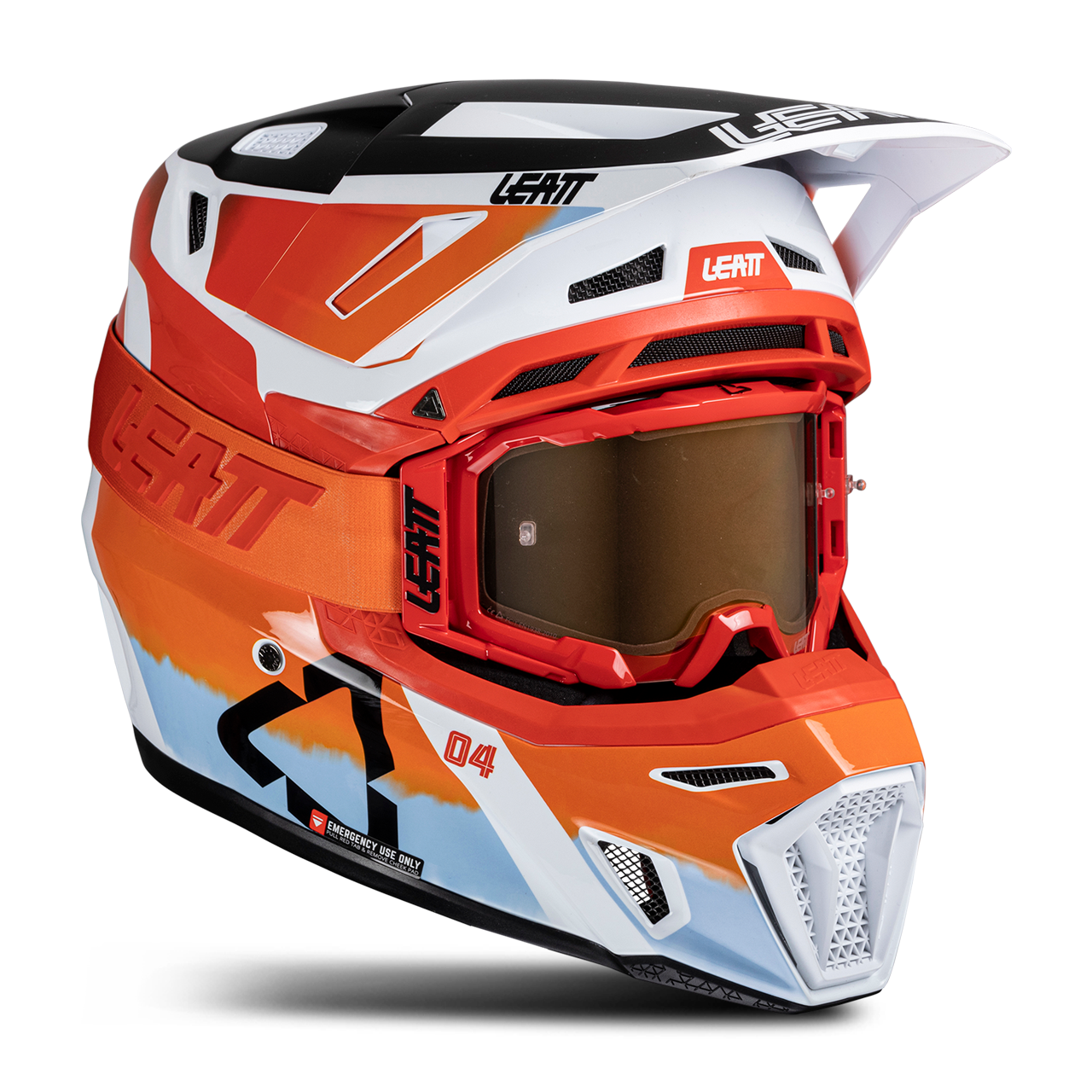 Kit Casco MX Leatt Moto 8.5 V25 Con Gafas