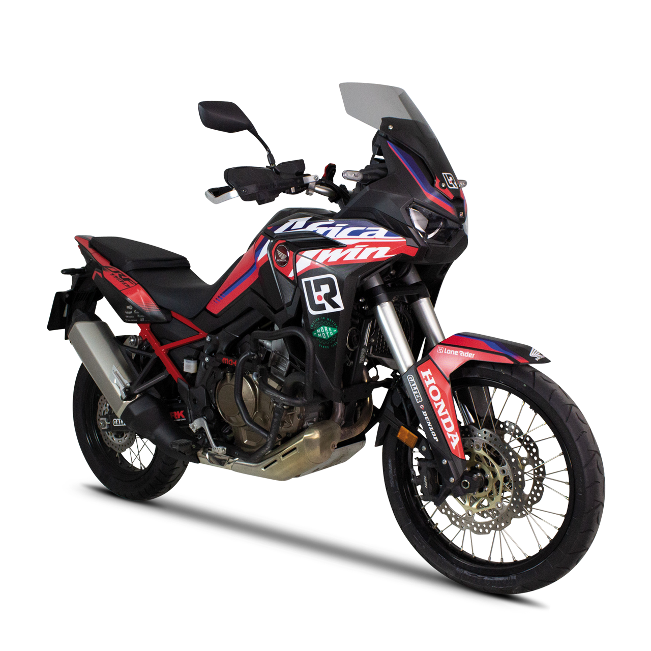 Uniracing Africa Twin Kirian Replica Kit 2020-2022 Zwart Kirian Replica