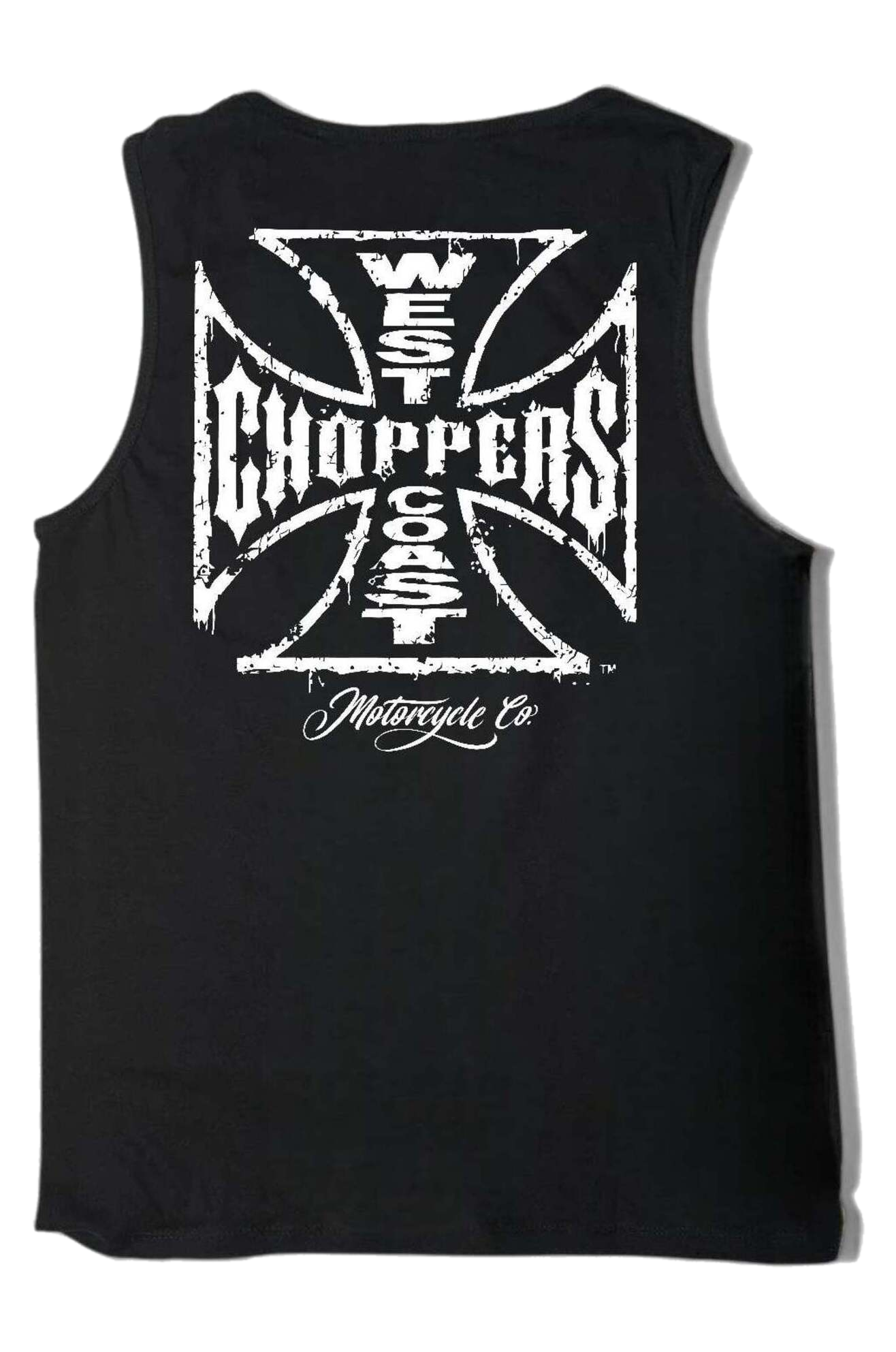 West Coast Choppers Worn Cross Wifebeater Tanktop