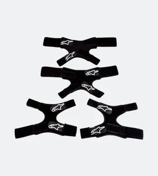 Complete Set Klittenbandsluiting Kniebescherming Reserveonderdeel Alpinestars Dual