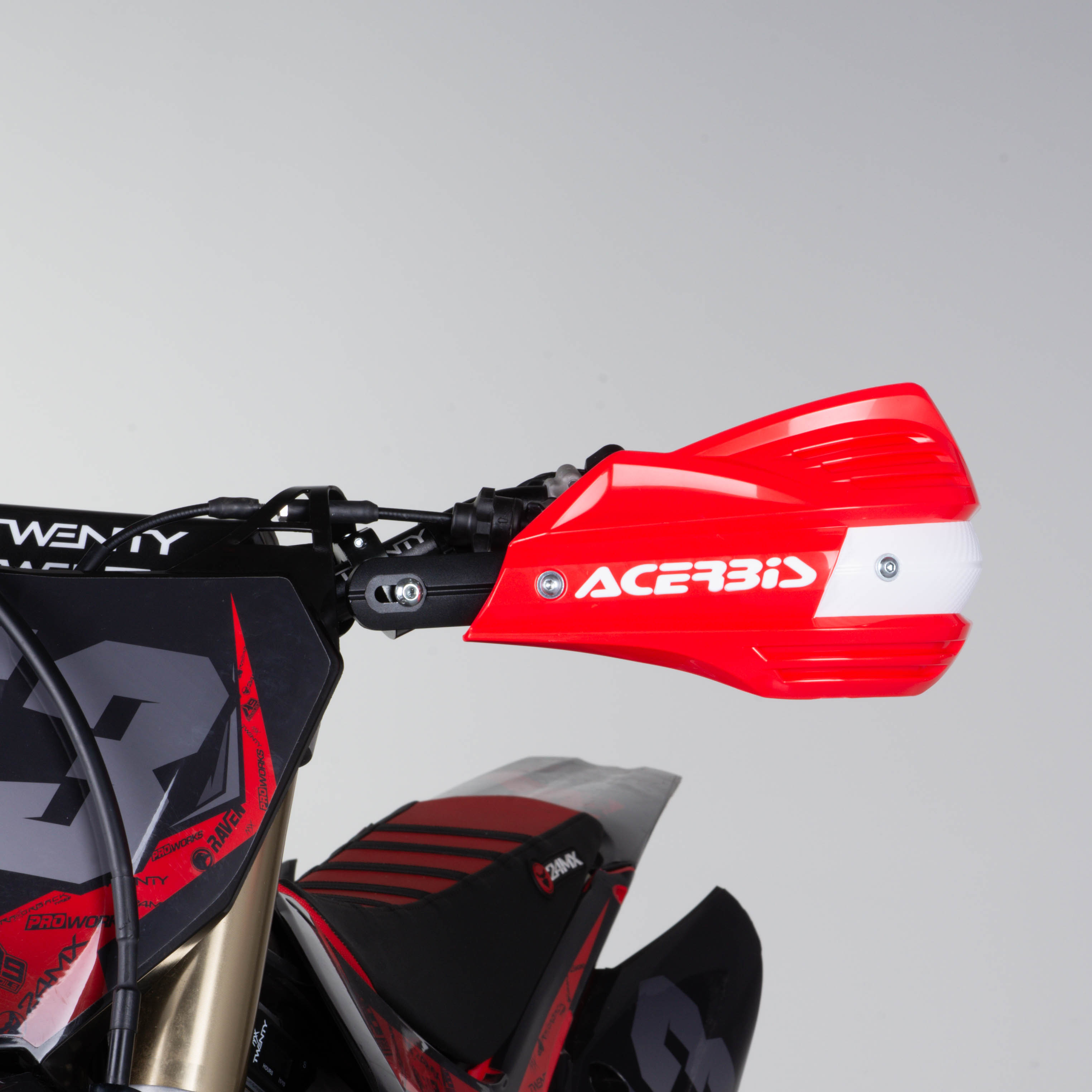 Acerbis X Factory Hand Guards Red Black Honda CRF125F 14-17 Acerbis X Factory Hand Guards Red Black Honda CRF125F 14-17