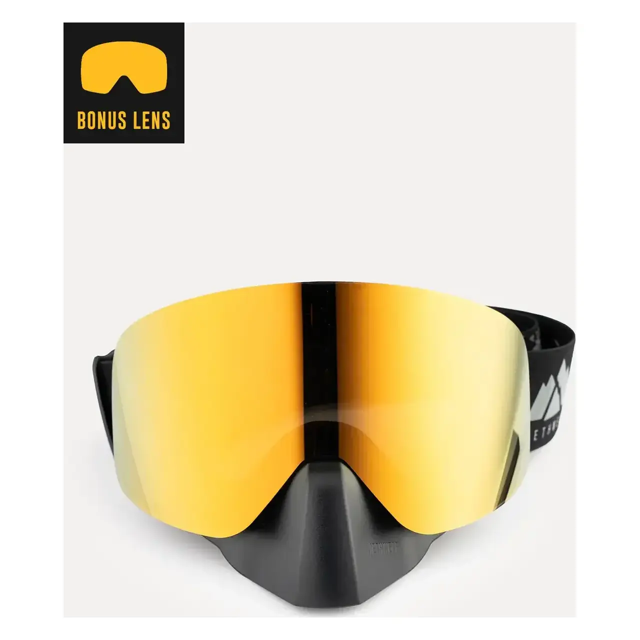 Gafas de Moto de Nieve Jethwear Phase (2024) - Gris Burst (Incluye Lente Amarillo Extra)
