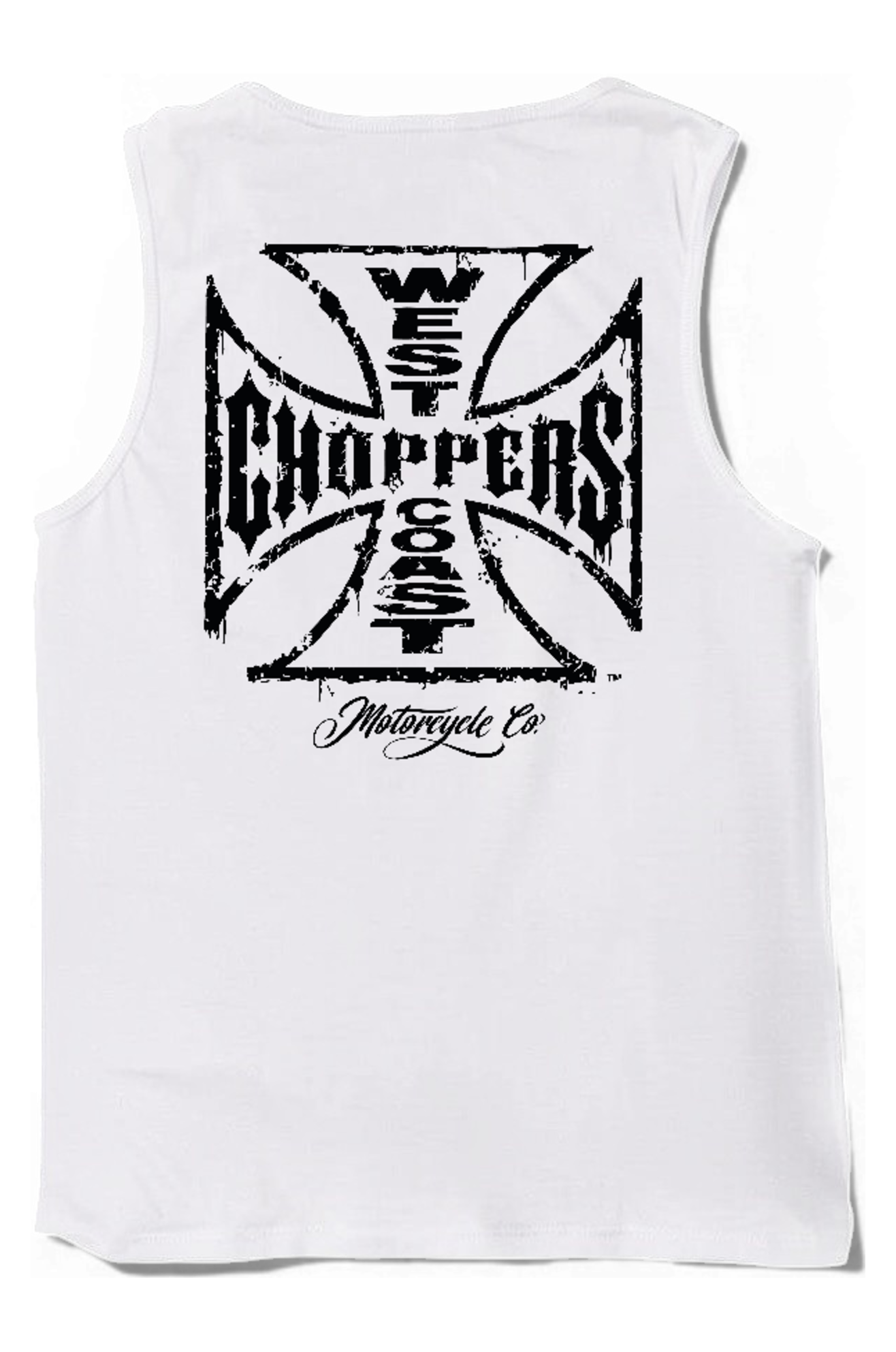 West Coast Choppers Worn Cross Wifebeater Tanktop