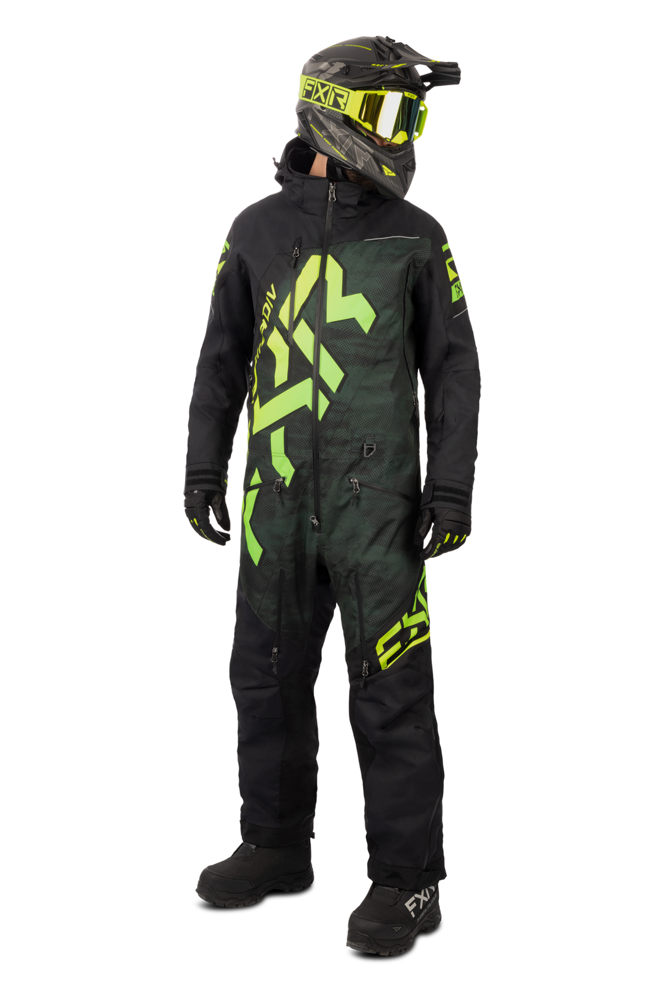 FXR CX Lite Monosuit Militär Haze-Glowstick""