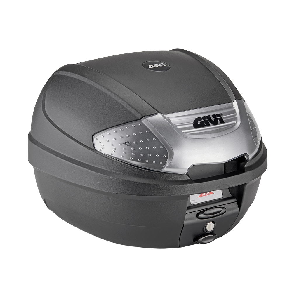 Βαλίτσα Topcase Givi E300NT2B MONOLOCK® Μαύρη-Ασημί Με Κιτ Τοποθέτησης Γενικής Χρήσης