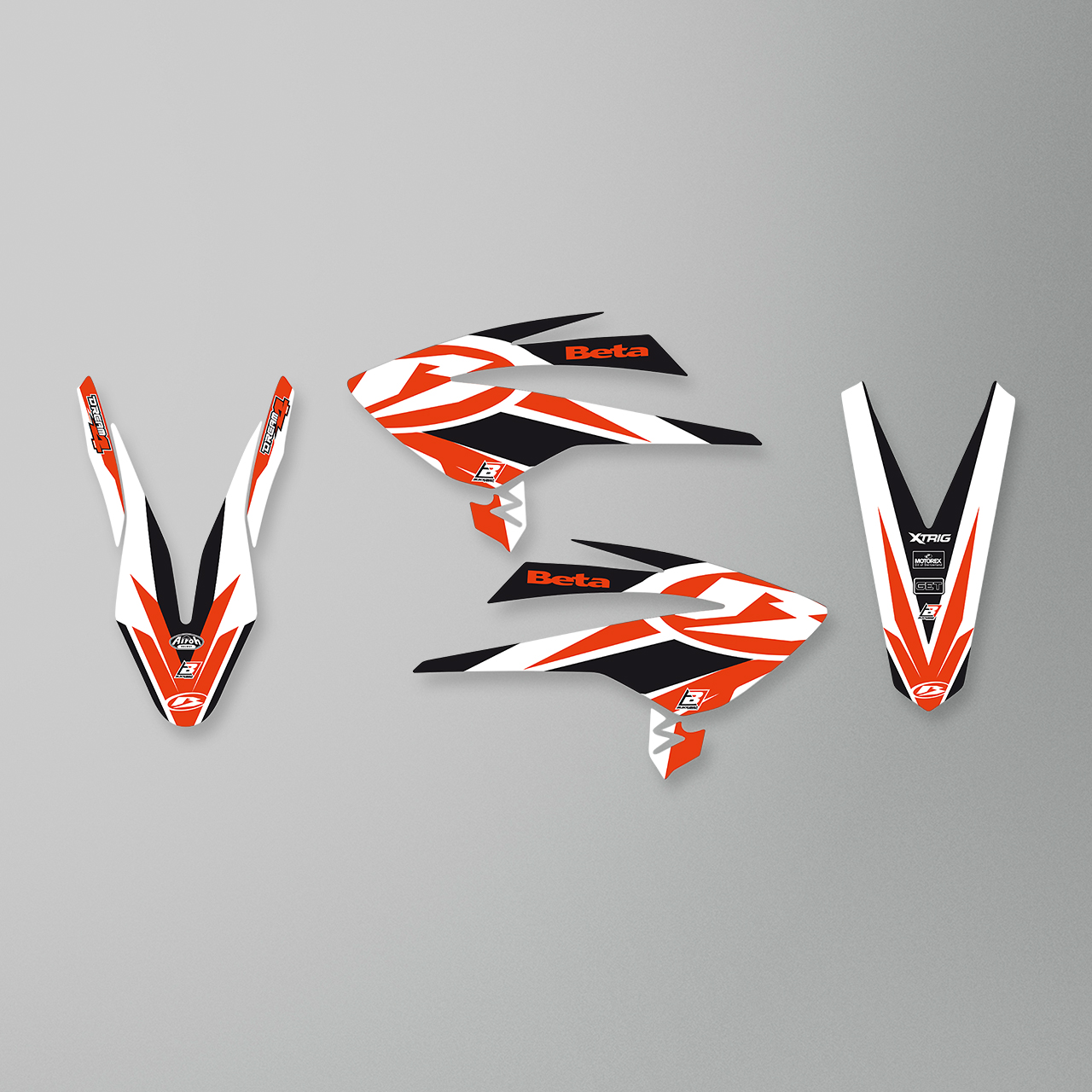 Blackbird Dream 4 Decal Kit Red-White-Black