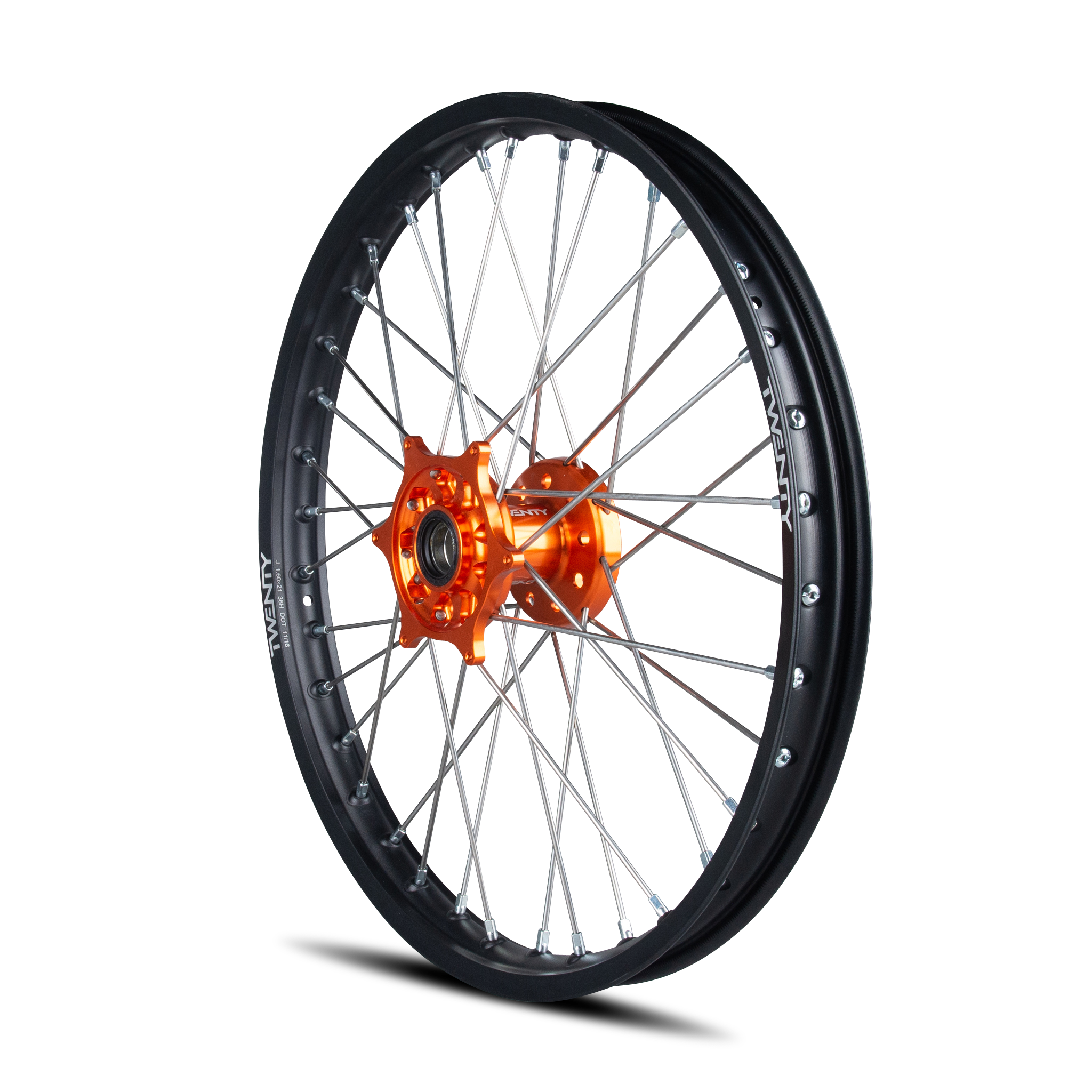 Rueda Delantera de Cross Twenty Negro-Naranja 21"