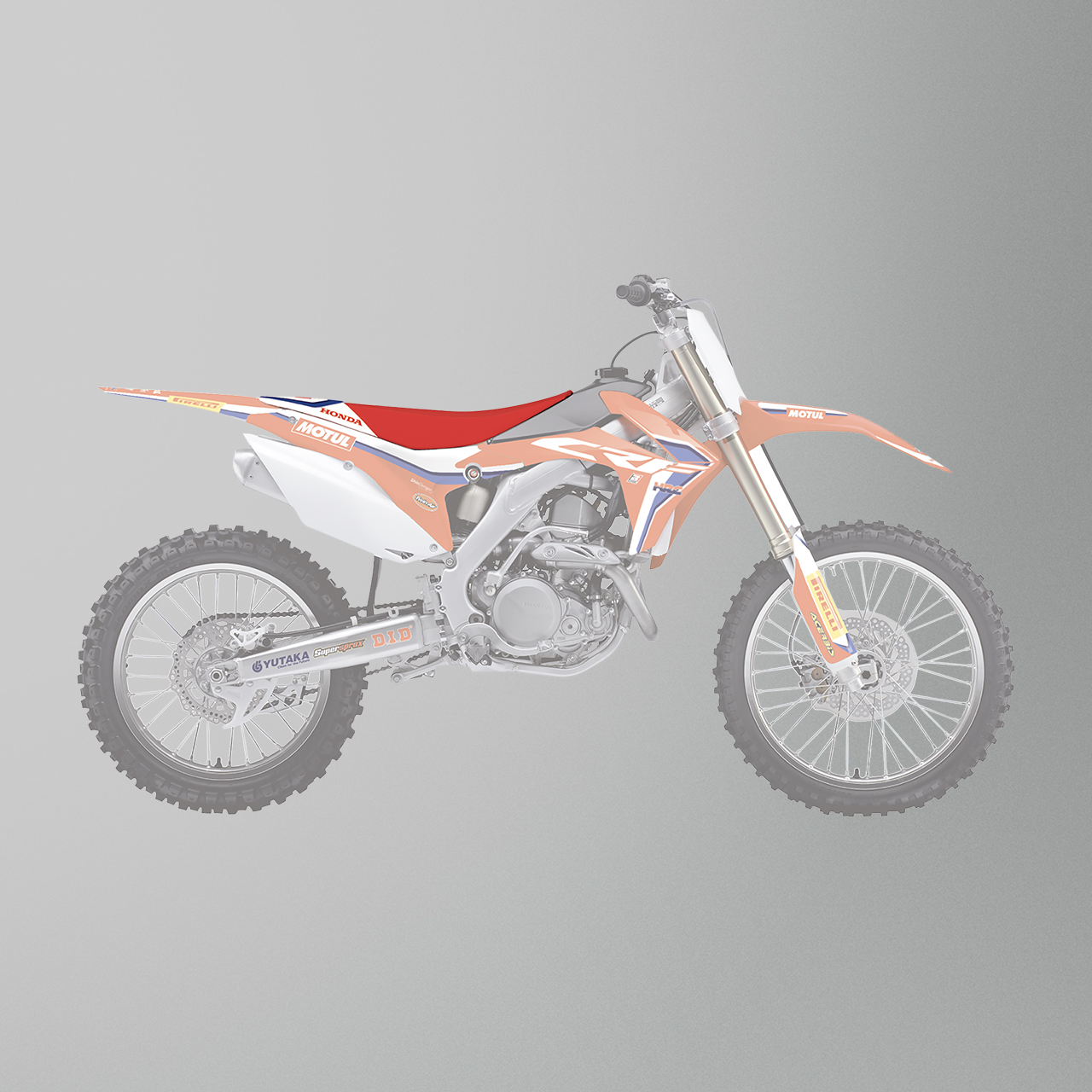Blackbird Replica Team HRC 19 Seat Cover Red-White-Blue