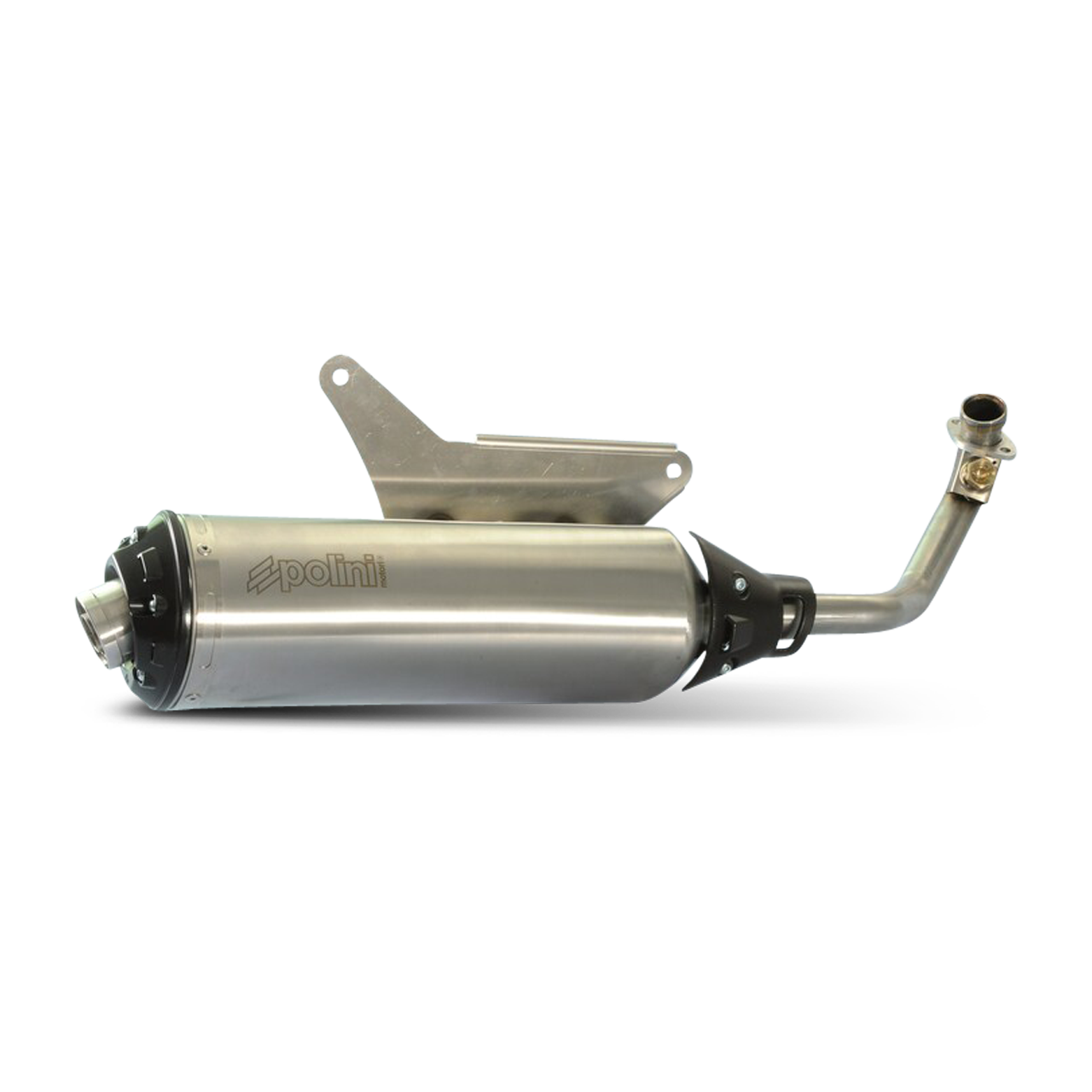 Polini Scooter Muffler Black Stainless Steel