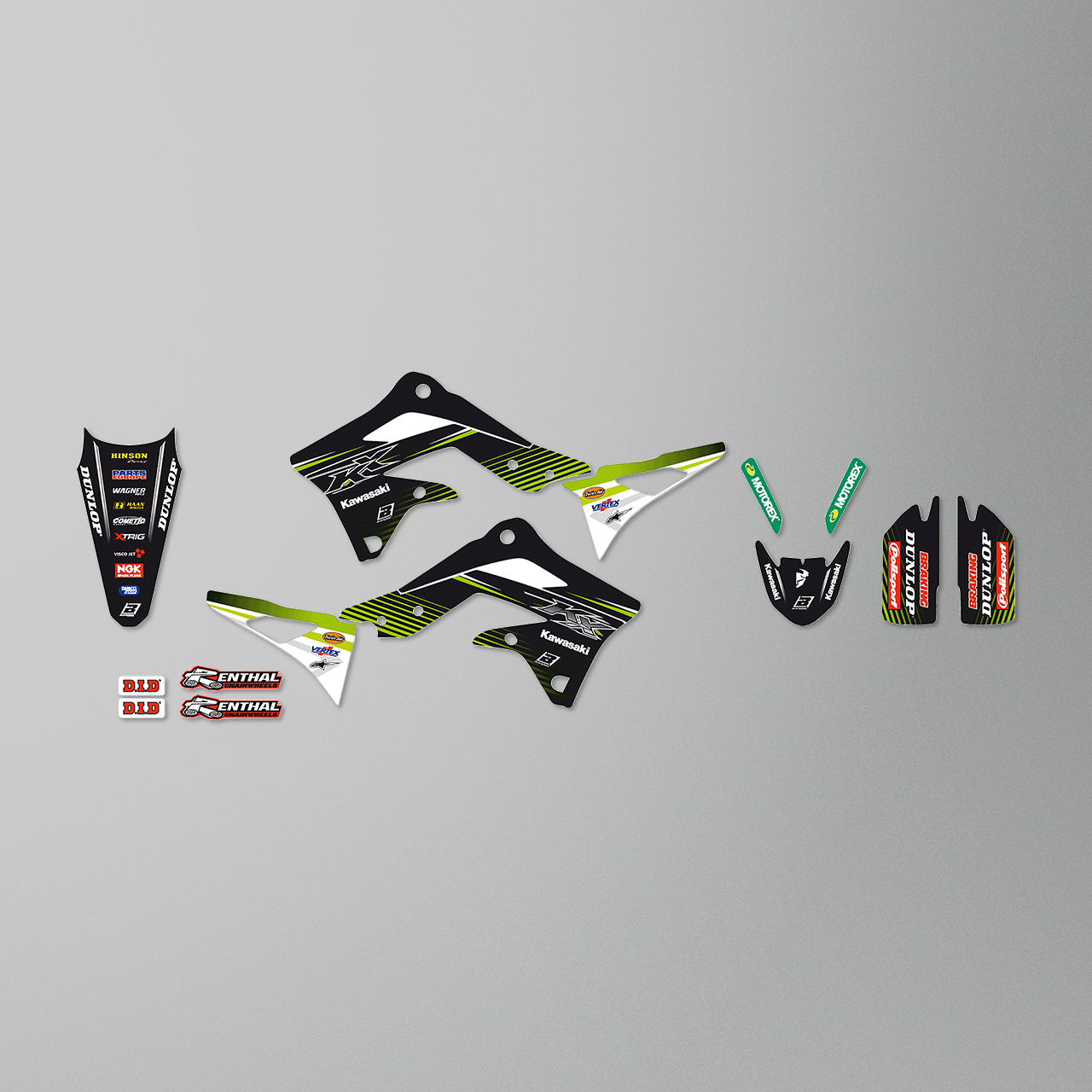 Blackbird Replica Racing Team 2018 Decal Kit Black-Green