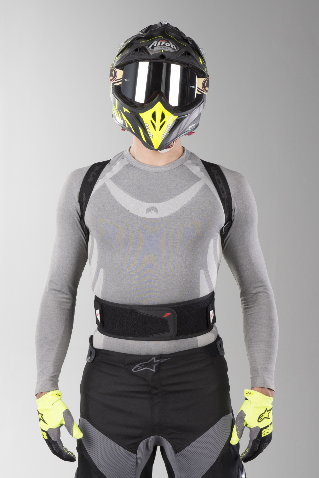 Rugbeschermer Hybrid Pro x6 Zandonà Neon Geel