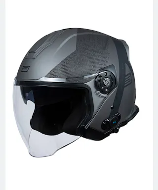 Casco Jet Origine Palio 2.0 + BT Hyper-Titanio Fluo