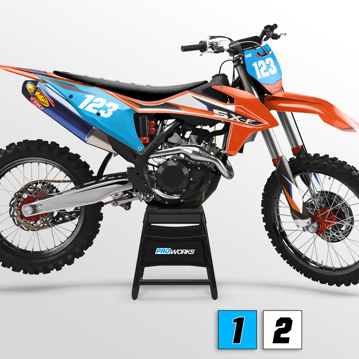 24MX SX 2021 Decal Kit with Name & Number