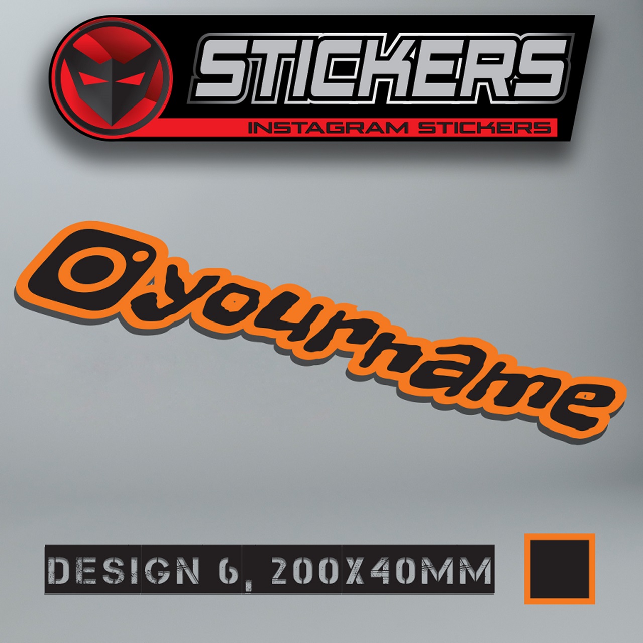 Personalised Instagram-Decal