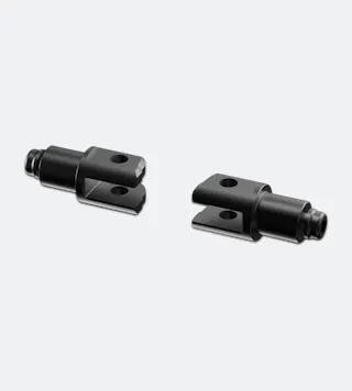 Kit de Montage Rizoma pour Repose-pieds Passager Noir 22mm