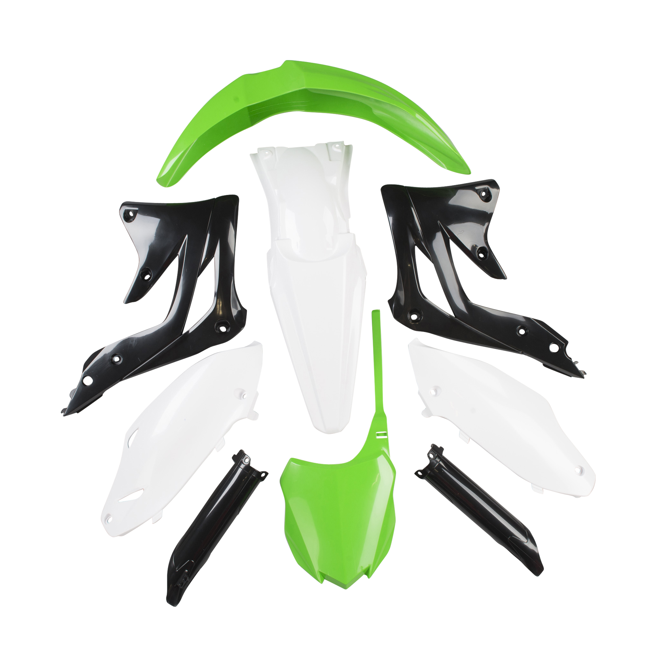 Acerbis Kawasaki Complete Plastic Kit GreenBlack Now 43 Savings