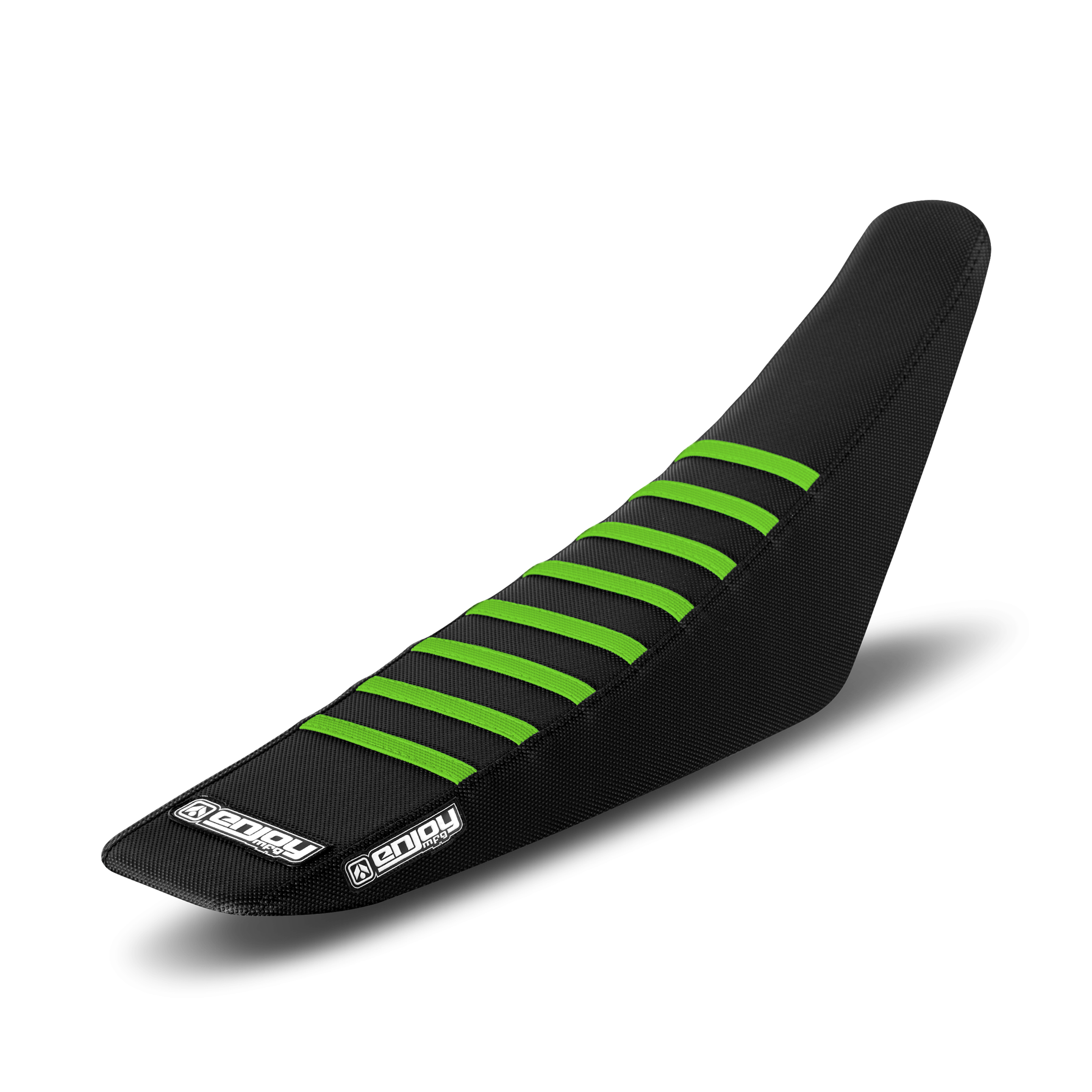 Funda de Asiento Enjoy Ribbed Negro-Verde