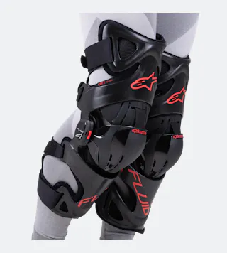 Alpinestars Fluid Pro Knee Guards Black-Red